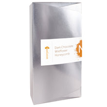 Load image into Gallery viewer, Sliver, paper closed box with Dark Chocolate Wildflower Honeycomb label with NeoCocoa logo