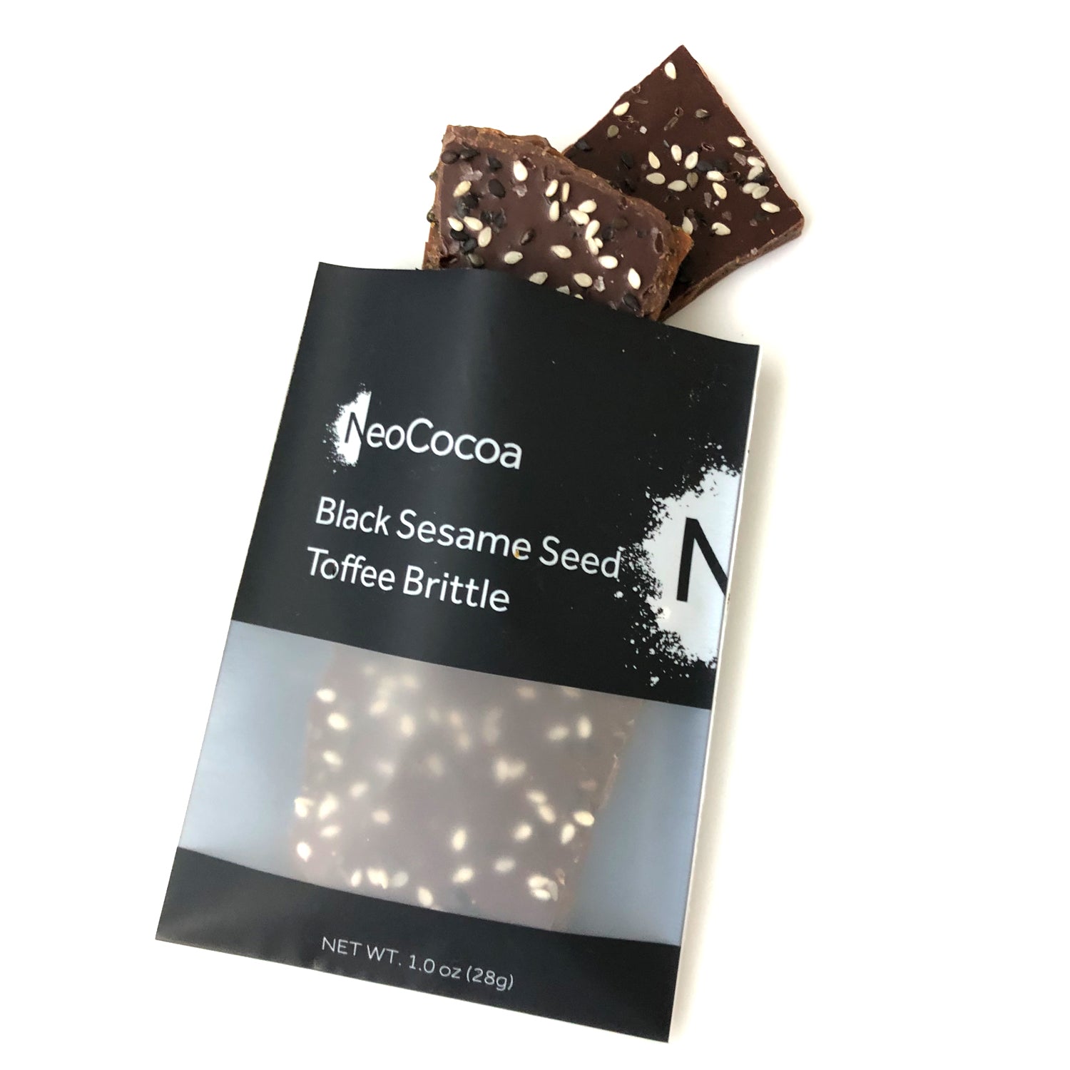 1oz Black Sesame Seed Toffee Brittle – NeoCocoa Confections