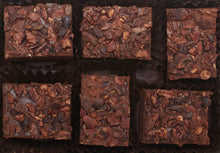 Load image into Gallery viewer, Crushed Cacao Nib Hearts of Dark Chocolate Truffles purist 6 pieces per box 2.4oz