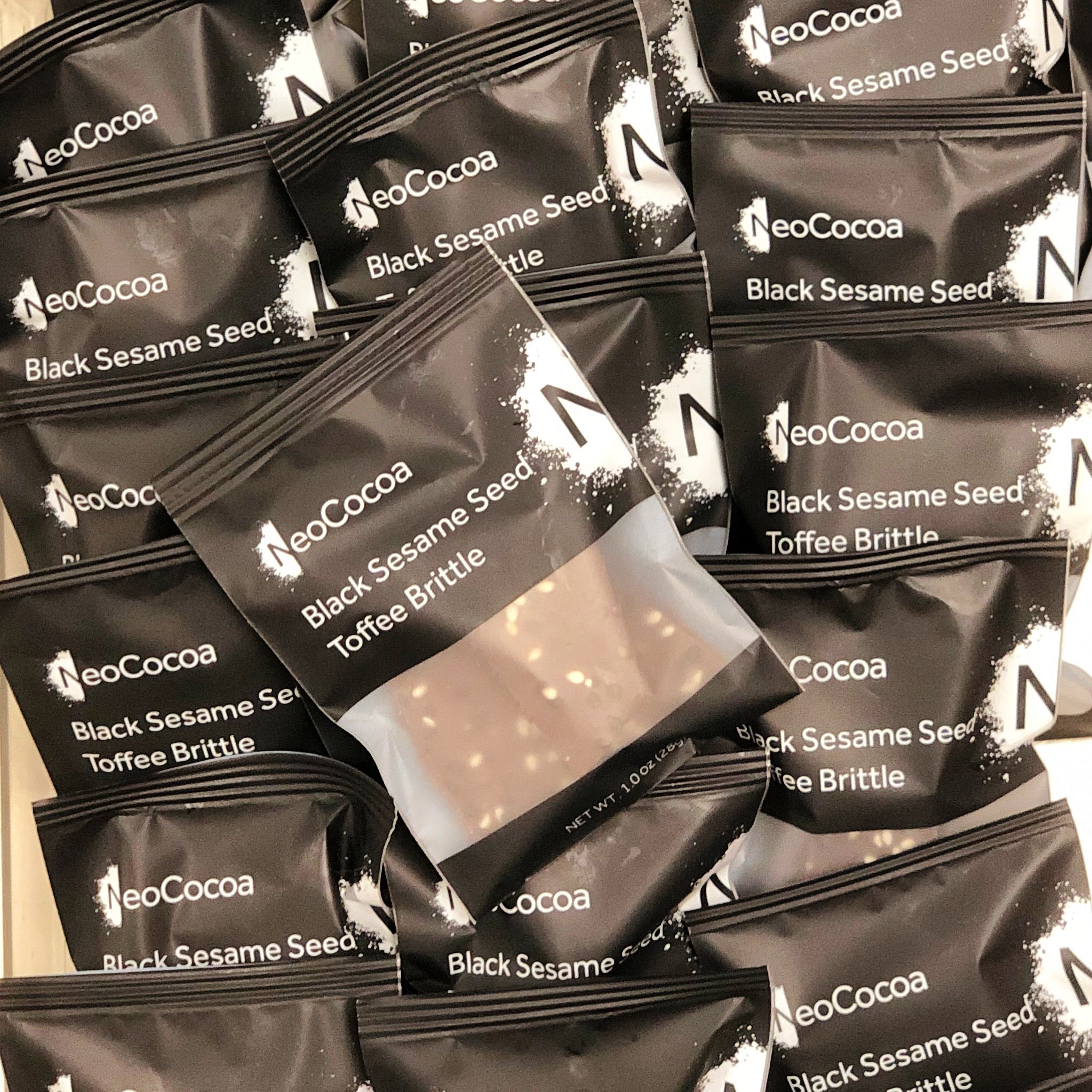 1oz Black Sesame Seed Toffee Brittle – NeoCocoa Confections