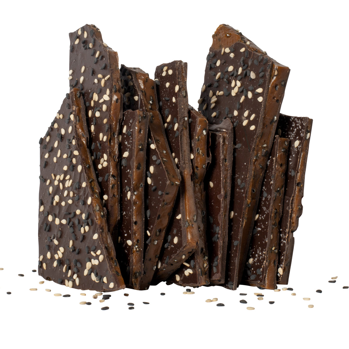 Sesame Ripple 3oz Black Sesame Seed Toffee Brittle – NeoCocoa Confections